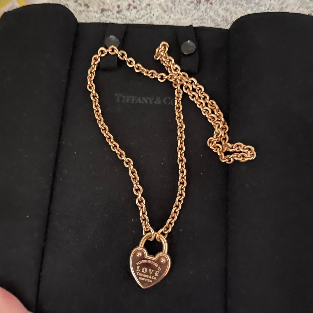 Tiffany return to love lock necklace